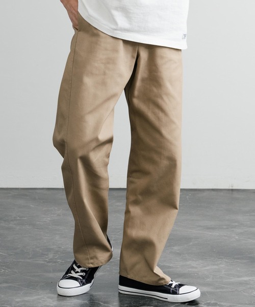 Rocky Monroe（ロッキーモンロー）の「ワイドツイストチノトラウザー（チノパンツ・メンズ・ベージュ/ブラック/ネイビー/モスグリーン・マルチサイズ）」の9枚目の写真