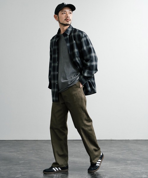 Rocky Monroe（ロッキーモンロー）の「ワイドツイストチノトラウザー（チノパンツ・メンズ・ベージュ/ブラック/ネイビー/モスグリーン・マルチサイズ）」の15枚目の写真