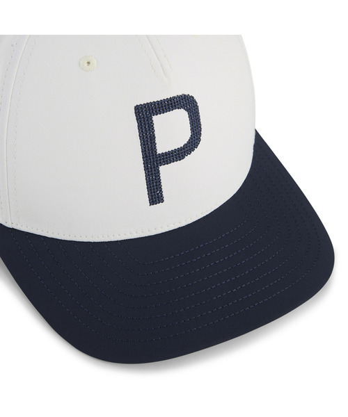 PUMA(プーマ)の「PUMA プーマ メンズ ゴルフ クラフテッド P キャップ(キャップ・メンズ・ネイビー/ホワイト×ネイビー・フリー)」の5枚目の写真