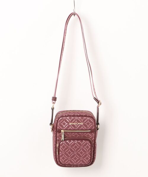 MICHAEL KORS(マイケルコース)の「JET SET ITEM メタリック ロゴ ジャカード クロスボディ ミディアム(ショルダーバッグ・レディース・レッド系その他・FREE)」の5枚目の写真