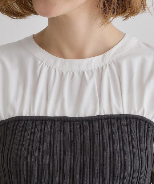 grove（グローブ）の「ニットビスチェドッキングシャツ（Tシャツ/カットソー・レディース・チャコールグレー/ネイビー・02/03/04/01/05）」の14枚目の写真