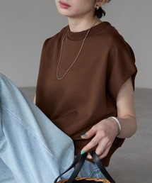 TRIANGLE PALETTE（トライアングルパレット）の「フレンチスリーブZIP付きトップス /前後２way（Tシャツ/カットソー）」