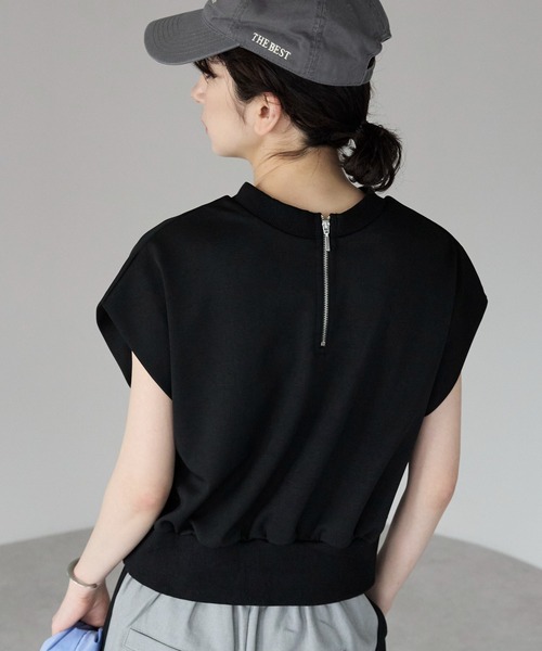 pleats please フレンチスリーブ トップス 2WAYフレンチスリーブシアートップス（Tシャツ/カットソー