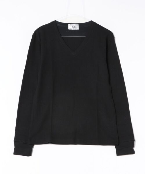 ARCHIVER(アーカイバ)の「【RS】【RDS】Vネックワッフルカットソー(Tシャツ/カットソー・レディース・グレー/ネイビー/ホワイト/ベージュ/カーキ/ブラック/ライトピンク・MEDIUM/X-LARGE/LARGE)」の22枚目の写真