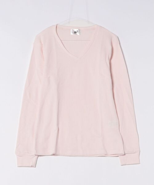 ARCHIVER(アーカイバ)の「【RS】【RDS】Vネックワッフルカットソー(Tシャツ/カットソー・レディース・グレー/ネイビー/ホワイト/ベージュ/カーキ/ブラック/ライトピンク・MEDIUM/X-LARGE/LARGE)」の20枚目の写真