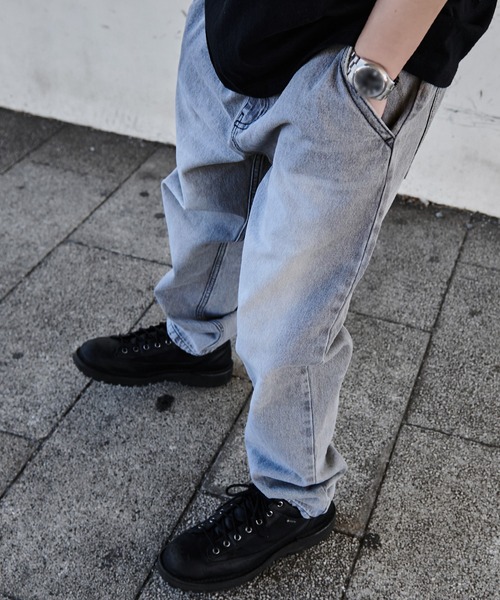 JEMORGAN(ジェーイーモーガン)の「『JEMORGAN LONG JOHNS/ジェーイーモーガンロングジョーンズ』easy denim PT【+】(デニムパンツ・メンズ・ライトブルー/ライトグレー・M/L/XL)」の3枚目の写真