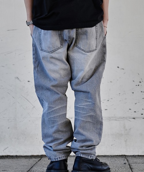 JEMORGAN(ジェーイーモーガン)の「『JEMORGAN LONG JOHNS/ジェーイーモーガンロングジョーンズ』easy denim PT【+】(デニムパンツ・メンズ・ライトブルー/ライトグレー・M/L/XL)」の7枚目の写真