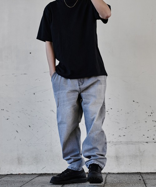 JEMORGAN(ジェーイーモーガン)の「『JEMORGAN LONG JOHNS/ジェーイーモーガンロングジョーンズ』easy denim PT【+】(デニムパンツ・メンズ・ライトブルー/ライトグレー・M/L/XL)」の8枚目の写真