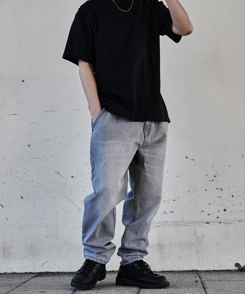 JEMORGAN(ジェーイーモーガン)の「『JEMORGAN LONG JOHNS/ジェーイーモーガンロングジョーンズ』easy denim PT【+】(デニムパンツ・メンズ・ライトブルー/ライトグレー・M/L/XL)」の9枚目の写真