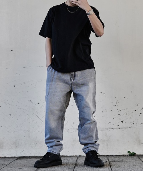 JEMORGAN(ジェーイーモーガン)の「『JEMORGAN LONG JOHNS/ジェーイーモーガンロングジョーンズ』easy denim PT【+】(デニムパンツ・メンズ・ライトブルー/ライトグレー・M/L/XL)」の10枚目の写真