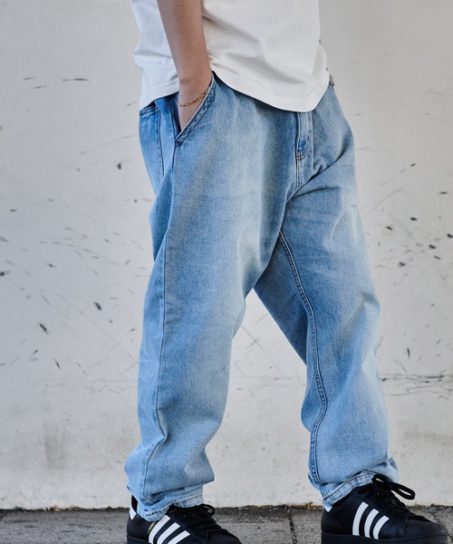 JEMORGAN(ジェーイーモーガン)の「『JEMORGAN LONG JOHNS/ジェーイーモーガンロングジョーンズ』easy denim PT【+】(デニムパンツ・メンズ・ライトブルー/ライトグレー・M/L/XL)」の11枚目の写真