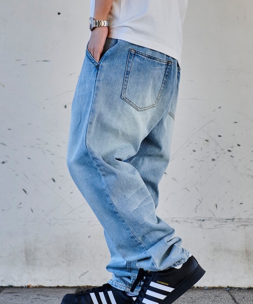 JEMORGAN(ジェーイーモーガン)の「『JEMORGAN LONG JOHNS/ジェーイーモーガンロングジョーンズ』easy denim PT【+】(デニムパンツ・メンズ・ライトブルー/ライトグレー・M/L/XL)」の13枚目の写真