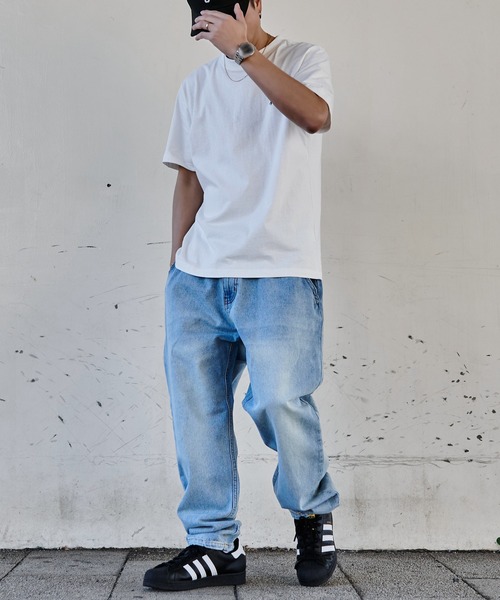 JEMORGAN(ジェーイーモーガン)の「『JEMORGAN LONG JOHNS/ジェーイーモーガンロングジョーンズ』easy denim PT【+】(デニムパンツ・メンズ・ライトブルー/ライトグレー・M/L/XL)」の15枚目の写真