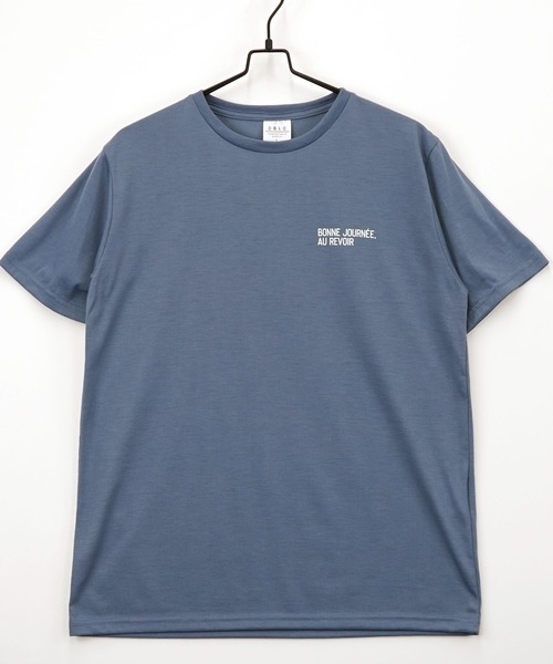 BAYBLO(ベイブロ)の「(GV)ミニロゴTシャツ 吸水速乾 UVカット(Tシャツ/カットソー・メンズ・オフホワイト/ブルー/ブラック系その他3/オリーブ/ブラック/グレイッシュベージュ/ブラック系その他2/サーモンピンク/ホワイト/スミクロ/ネイビー/ミント・M/L/LL)」の11枚目の写真