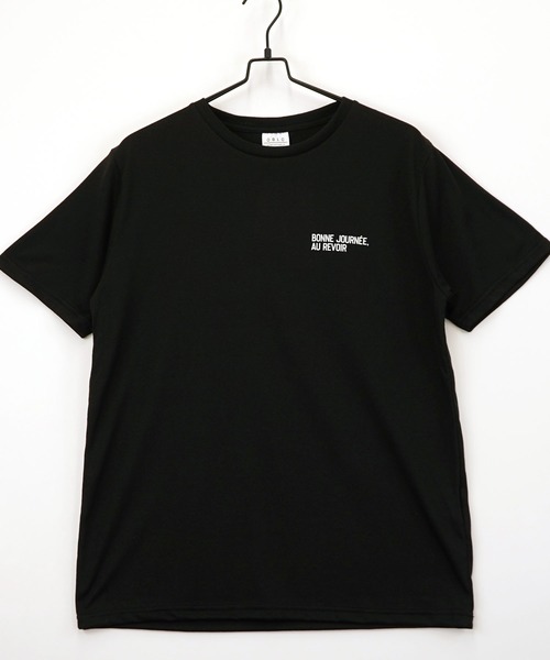 BAYBLO(ベイブロ)の「(GV)ミニロゴTシャツ 吸水速乾 UVカット(Tシャツ/カットソー・メンズ・オフホワイト/ブルー/ブラック系その他3/オリーブ/ブラック/グレイッシュベージュ/ブラック系その他2/サーモンピンク/ホワイト/スミクロ/ネイビー/ミント・M/L/LL)」の4枚目の写真