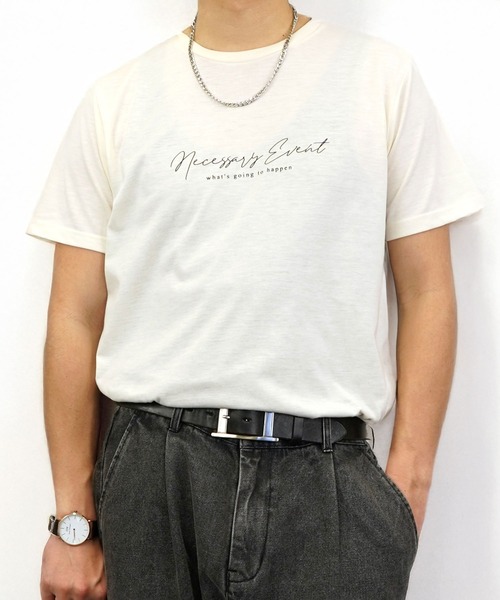 BAYBLO(ベイブロ)の「(GV)ミニロゴTシャツ 吸水速乾 UVカット(Tシャツ/カットソー・メンズ・オフホワイト/ブルー/ブラック系その他3/オリーブ/ブラック/グレイッシュベージュ/ブラック系その他2/サーモンピンク/ホワイト/スミクロ/ネイビー/ミント・M/L/LL)」の22枚目の写真