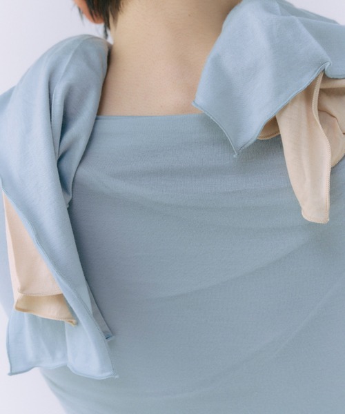 JOSE MOON（ジョゼムーン）の「LONG TOP/ロングトップ（Tシャツ/カットソー・レディース・ベージュ系その他/グリーン/ブラック/サックスブルー/グレー/イエロー系その他・FREE）」の21枚目の写真