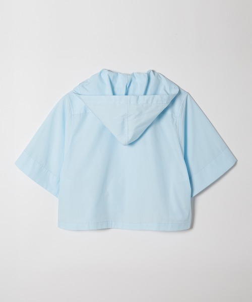 soduk(スドーク)の「open collar hoodie shirt(シャツ/ブラウス・レディース・ブルー・ONE SIZE)」の9枚目の写真