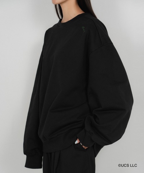Knuth Marf（クヌースマーフ）の「Wicked/over sweat tops/unisex（スウェット・レディース・ブラック・X-SMALL/SMALL）」の9枚目の写真