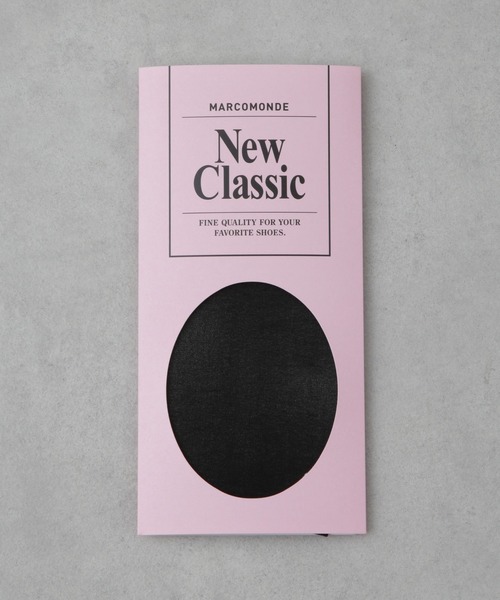 MARCOMONDE(マルコモンド)の「MARCOMONDE/sheer high socks 18D(ソックス/靴下・レディース・ブラック/ホワイト・1)」の6枚目の写真