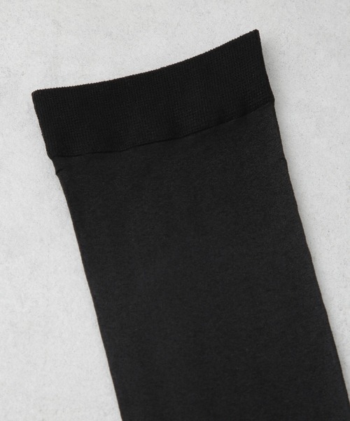 MARCOMONDE(マルコモンド)の「MARCOMONDE/sheer high socks 18D(ソックス/靴下・レディース・ブラック/ホワイト・1)」の3枚目の写真