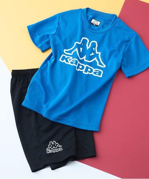 Kappa(カッパ)の「【Kappa/カッパ】キッズ Tシャツ ハーフパンツ 上下セット(Tシャツ/カットソー・キッズ・レッド系その他/ブルー系その他/ブルー系その他2/グリーン系その他2/グレー系その他2/ブラック系その他・160cm/150cm/140cm/130cm)」の4枚目の写真