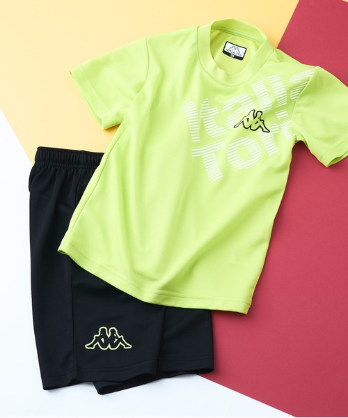Kappa(カッパ)の「【Kappa/カッパ】キッズ Tシャツ ハーフパンツ 上下セット(Tシャツ/カットソー・キッズ・レッド系その他/ブルー系その他/ブルー系その他2/グリーン系その他2/グレー系その他2/ブラック系その他・160cm/150cm/140cm/130cm)」の3枚目の写真