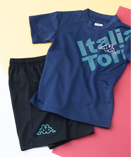 Kappa(カッパ)の「【Kappa/カッパ】キッズ Tシャツ ハーフパンツ 上下セット(Tシャツ/カットソー・キッズ・レッド系その他/ブルー系その他/ブルー系その他2/グリーン系その他2/グレー系その他2/ブラック系その他・160cm/150cm/140cm/130cm)」の5枚目の写真