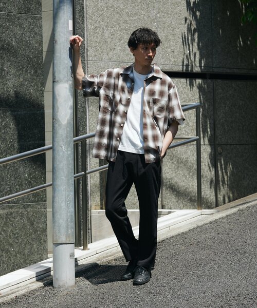 JOURNAL STANDARD（ジャーナルスタンダード）の「”吸水速乾 / 接触冷感” EVALET LIGHT ブッチャー1プリーツスラックス（スラックス・メンズ・ブラウン系その他/アイボリー/ブラック/ブルー系その他/ブラック系その他・LARGE/X-LARGE/MEDIUM/SMALL）」の12枚目の写真