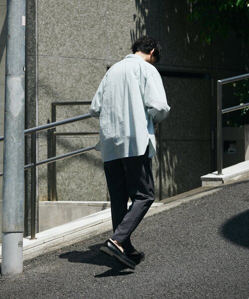 JOURNAL STANDARD（ジャーナルスタンダード）の「”吸水速乾 / 接触冷感” EVALET LIGHT ブッチャー1プリーツスラックス（スラックス・メンズ・ブラウン系その他/アイボリー/ブラック/ブルー系その他/ブラック系その他・LARGE/X-LARGE/MEDIUM/SMALL）」の18枚目の写真