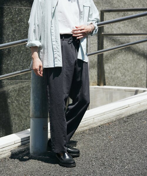 JOURNAL STANDARD（ジャーナルスタンダード）の「”吸水速乾 / 接触冷感” EVALET LIGHT ブッチャー1プリーツスラックス（スラックス・メンズ・ブラウン系その他/アイボリー/ブラック/ブルー系その他/ブラック系その他・LARGE/X-LARGE/MEDIUM/SMALL）」の15枚目の写真