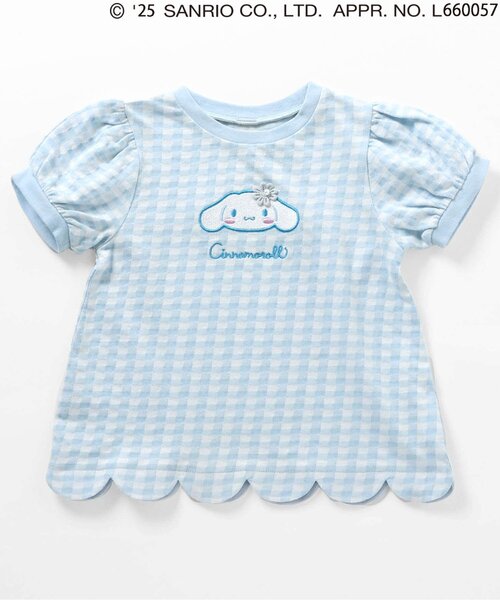 sanrio（サンリオ）の「【サンリオキャラクターズ】スカラップTシャツ（Tシャツ/カットソー・キッズ・ピンク/レッド/チェック/ラベンダー・80/90/100/110/120/130/140）」の13枚目の写真