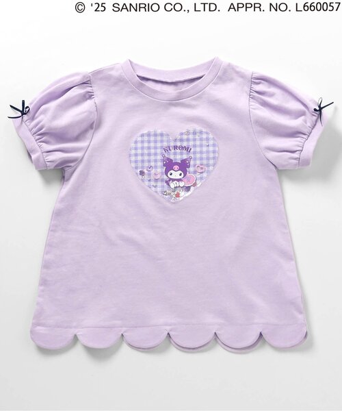 sanrio（サンリオ）の「【サンリオキャラクターズ】スカラップTシャツ（Tシャツ/カットソー・キッズ・ピンク/レッド/チェック/ラベンダー・80/90/100/110/120/130/140）」の18枚目の写真