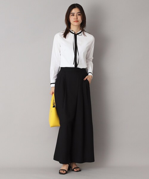 DRESSTERIOR（ドレステリア）の「◆【洗える/コットン】フリルネックツイルブラウス（シャツ/ブラウス・レディース・ホワイト・38/36/34）」の8枚目の写真