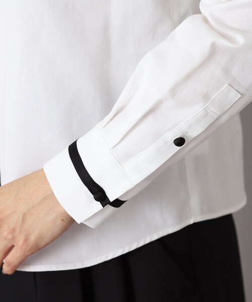 DRESSTERIOR（ドレステリア）の「◆【洗える/コットン】フリルネックツイルブラウス（シャツ/ブラウス・レディース・ホワイト・38/36/34）」の15枚目の写真