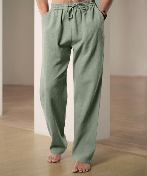 パンツ rara セール】ランカウイ セミワイド リネンタッチ イージーパンツ（その他