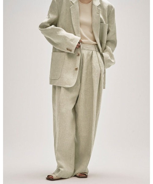 パンツ Todayful Tuck Linen Trousers TODAYFUL/トゥデイフル】Tuck Linen Trousers/タックリネン