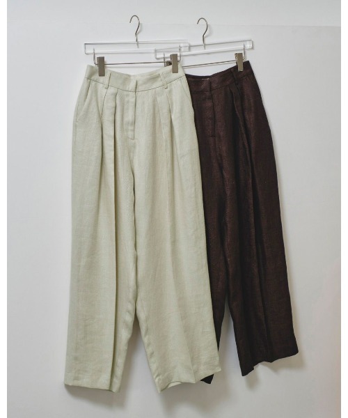 セール】TODAYFUL Tuck Linen Trousers 12510710（その他パンツ