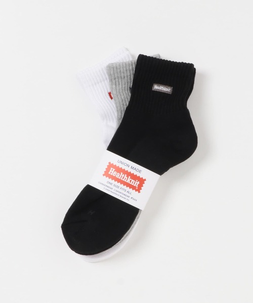 SENSE OF PLACE by URBAN RESEARCH（センスオブプレイスバイアーバンリサーチ）の「Healthknit　ワンポイント3PSOX（ソックス/靴下・メンズ・ホワイト系その他・ONE）」の8枚目の写真
