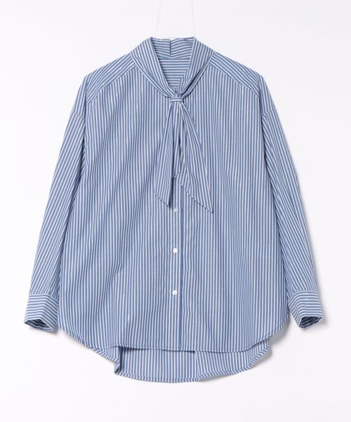 la.f…(ラエフ)の「【WEB限定】ストライプブラウス≪洗濯機で洗える≫(シャツ/ブラウス・レディース・ブルー系その他/ダークネイビー/イエロー系その他・9号)」の5枚目の写真