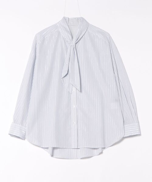 la.f…(ラエフ)の「【WEB限定】ストライプブラウス≪洗濯機で洗える≫(シャツ/ブラウス・レディース・ブルー系その他/ダークネイビー/イエロー系その他・9号)」の6枚目の写真