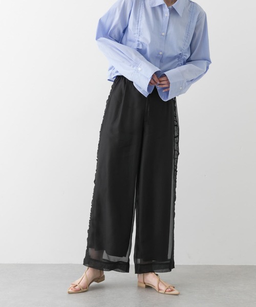 SENSE OF PLACE by URBAN RESEARCH（センスオブプレイスバイアーバンリサーチ）の「シアーパンツ（その他パンツ・レディース・ブラック/ベージュ/グレー・ONE）」の14枚目の写真