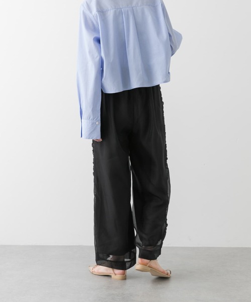 SENSE OF PLACE by URBAN RESEARCH（センスオブプレイスバイアーバンリサーチ）の「シアーパンツ（その他パンツ・レディース・ブラック/ベージュ/グレー・ONE）」の15枚目の写真