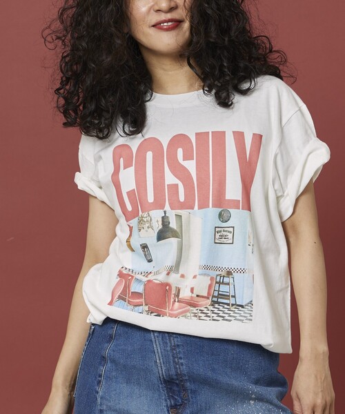 Freada（フリーダ）の「Freada/フリーダ PHOTO TEE/ヴィンテージライク フォト プリントTシャツ（Tシャツ/カットソー・レディース・ブラック/ホワイト・ONE SIZE）」の2枚目の写真