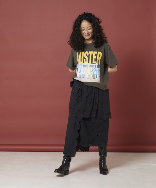 Freada（フリーダ）の「Freada/フリーダ PHOTO TEE/ヴィンテージライク フォト プリントTシャツ（Tシャツ/カットソー・レディース・ブラック/ホワイト・ONE SIZE）」の5枚目の写真