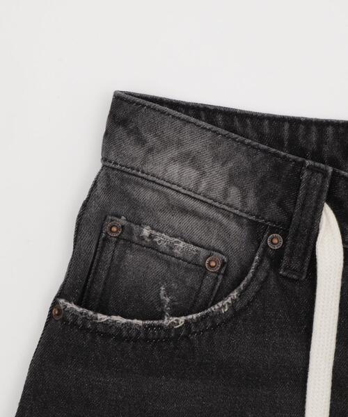 WEGO（ウィゴー）の「WEGO/ヴィンテージウォッシュダメージバギーハーフパンツ（デニムパンツ・レディース・ブラック/スカイブルー・MEDIUM/SMALL）」の22枚目の写真