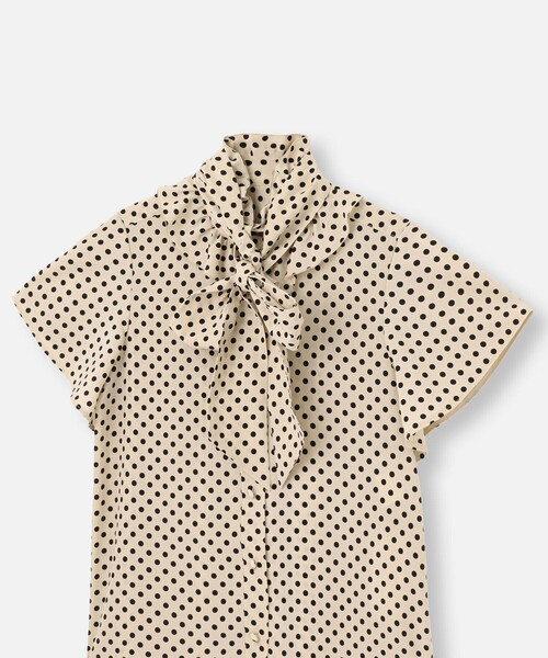 アルアバイル　ルルウィルビー デシンドットフレアスリーブブラウス ◇【LOULOU WILLOUGHBY】デシンドットフレアスリーブブラウス