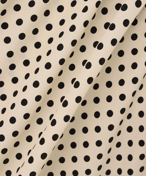 ◇【LOULOU WILLOUGHBY】デシンドットフレアスリーブブラウス（シャツ