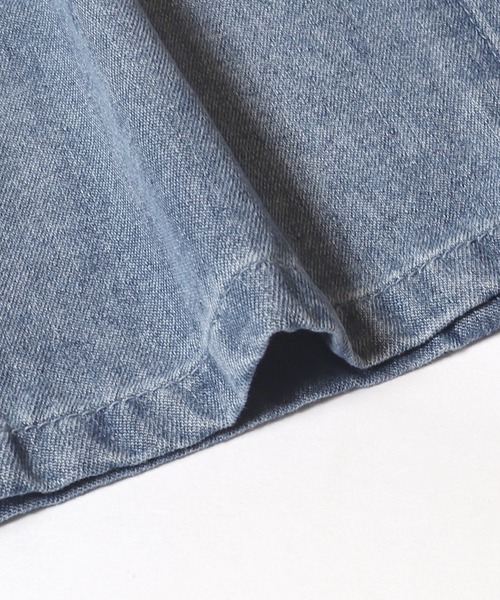 coca（coca）（コカ）の「キッズ　デニムアシメレースアップワイドパンツ（デニムパンツ・キッズ・ブルー/ブラック・120/130/140/150）」の10枚目の写真