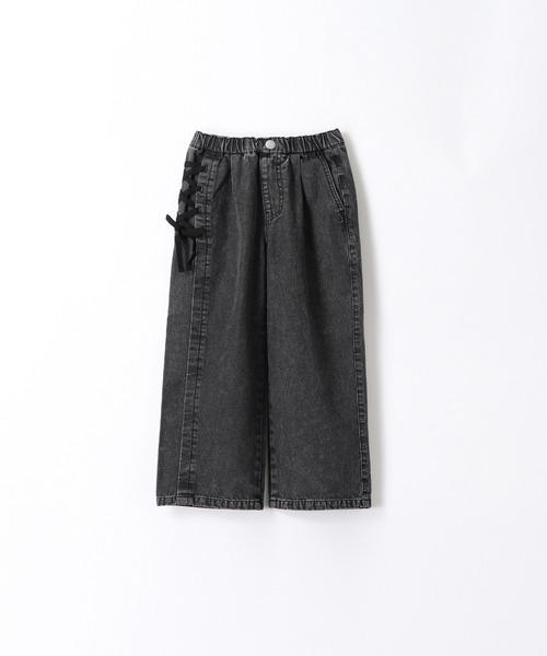 coca（coca）（コカ）の「キッズ　デニムアシメレースアップワイドパンツ（デニムパンツ・キッズ・ブルー/ブラック・120/130/140/150）」の13枚目の写真
